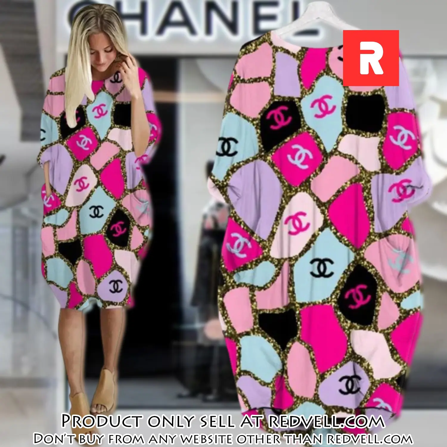 Chanel batwing pocket dress luxury brand for women pd074 rv4838394